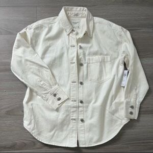 NWT XXS Denim Shacket